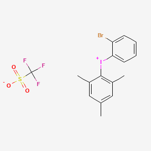 molecular formula C16H15BrF3IO3S B8024799 (2-Bromophenyl)(2,4,6-trimethylphenyl)iodonium triflate CAS No. 1464149-64-1
