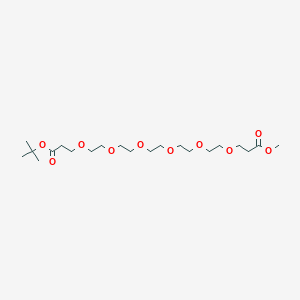 molecular formula C21H40O10 B8024830 Methoxycarbonyl-PEG6-t-butyl ester 