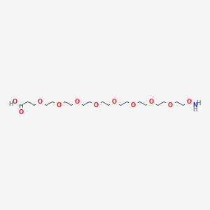 molecular formula C19H39NO11 B8024838 Aminooxy-PEG8-acid 