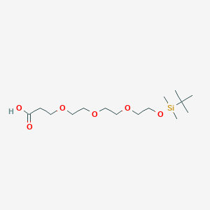 molecular formula C15H32O6Si B8024846 TBDMS-PEG4-Acid 