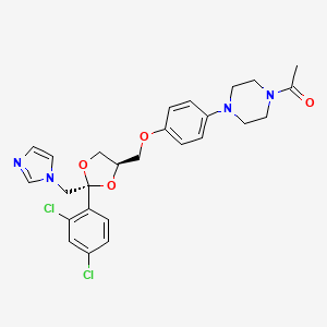 molecular formula C26H28Cl2N4O4 B8024891 trans-Ketoconazole CAS No. 142128-58-3