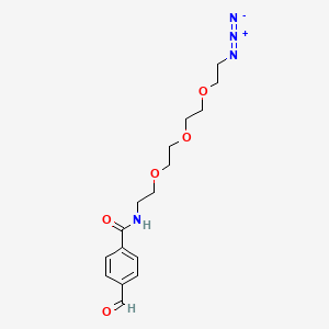 molecular formula C16H22N4O5 B8025033 Ald-Ph-PEG3-Azide 