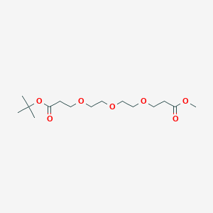 molecular formula C15H28O7 B8025045 tert-butyl methyl bis-PEG3-acid ester CAS No. 1951439-93-2