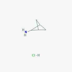molecular formula C5H10ClN B8025077 Bicyclo[1.1.1]pentan-2-amine hydrochloride CAS No. 148749-92-2
