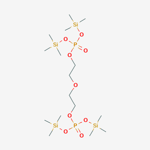 molecular formula C16H44O9P2Si4 B8025099 PEG3-bis(phosphonic acid trimethylsilyl ester) CAS No. 1807518-68-8