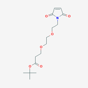molecular formula C15H23NO6 B8025104 Mal-PEG2-t-butyl ester 