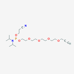 molecular formula C20H37N2O6P B8025117 Propargyl-PEG5-1-O-(b-cyanoethyl-N,N-diisopropyl)phosphoramidite 