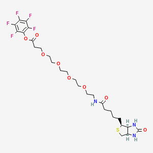 molecular formula C27H36F5N3O8S B8025150 Biotin-PEG4-PFP ester 