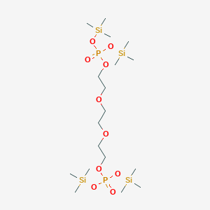 molecular formula C18H48O10P2Si4 B8025181 PEG4-bis(phosphonic acid trimethylsilyl ester) 