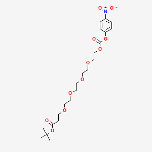 molecular formula C22H33NO11 B8025184 t-butyoxycarboxy-PEG4-para-Nitrophenyl carbonate 