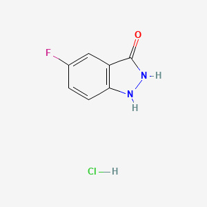 molecular formula C7H6ClFN2O B8025205 5-Fluoro-1H-indazol-3-OL hcl CAS No. 1951444-99-7