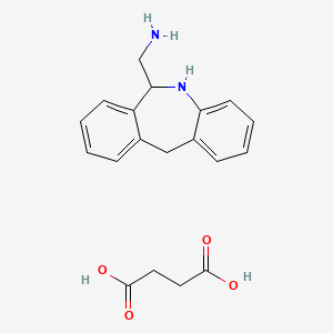 molecular formula C19H22N2O4 B8025220 (6,11-Dihydro-5H-dibenzo[b,e]azepin-6-yl)methanamine succinate CAS No. 1951438-95-1