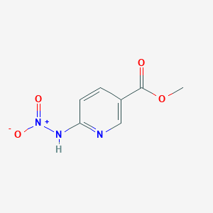 molecular formula C7H7N3O4 B8025226 6-(Nitroamino)-3-pyridinecarboxylic acid methyl ester 
