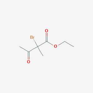 molecular formula C7H11BrO3 B8025238 Ethyl 2-bromo-2-methyl-3-oxobutanoate 