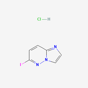 molecular formula C6H5ClIN3 B8025244 6-Iodo-imidazo[1,2-b]pyridazine hydrochloride CAS No. 1951439-01-2