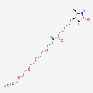 molecular formula C21H37N3O6 B8025264 脱硫生物素-PEG4-炔烃 