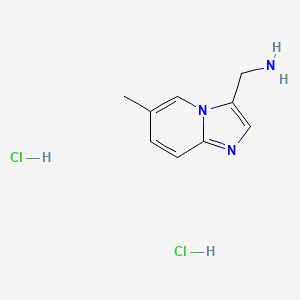 molecular formula C9H13Cl2N3 B8025355 (6-Methylimidazo[1,2-a]pyridin-3-yl)methanamine dihydrochloride 