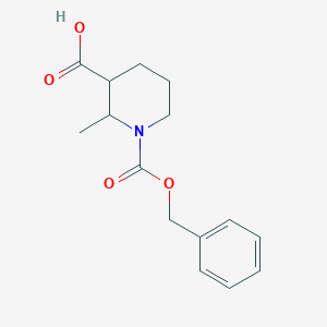 molecular formula C15H19NO4 B8025444 1-((Benzyloxy)carbonyl)-2-methylpiperidine-3-carboxylic acid 