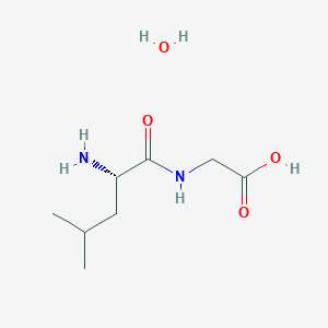 molecular formula C8H18N2O4 B8025479 H-Leu-gly-oh hydrate 
