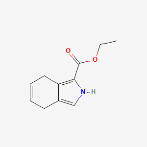 molecular formula C11H13NO2 B8025490 4,7-Dihydro-2H-isoindole-1-carboxylic acid ethyl ester 