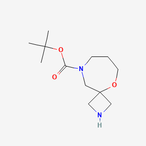 molecular formula C12H22N2O3 B8025522 9-Boc-5-oxa-2,9-diazaspiro[3.6]decane 