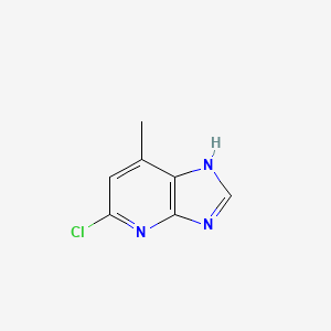 molecular formula C7H6ClN3 B8025526 5-Chloro-7-methyl-3H-imidazo[4,5-B]pyridine 