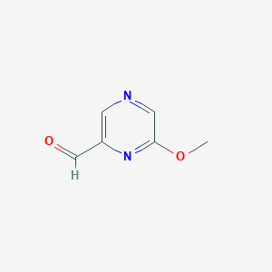 molecular formula C6H6N2O2 B8025534 6-甲氧基吡嗪-2-甲醛 