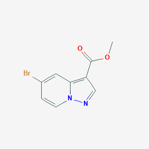 molecular formula C9H7BrN2O2 B8025541 Methyl 5-bromopyrazolo[1,5-A]pyridine-3-carboxylate 