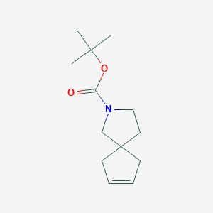 molecular formula C13H21NO2 B8025568 tert-Butyl 2-azaspiro[4.4]non-7-ene-2-carboxylate 