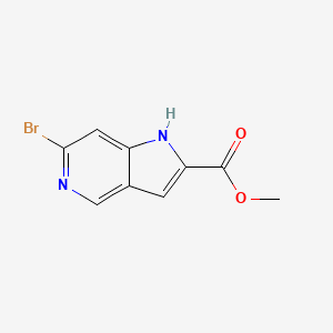 molecular formula C9H7BrN2O2 B8025631 Methyl 6-bromo-1H-pyrrolo[3,2-c]pyridine-2-carboxylate 