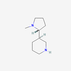 molecular formula C10H20N2 B8025652 (R)-3-((R)-1-Methylpyrrolidin-2-yl)piperidine 