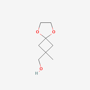 molecular formula C8H14O3 B8025660 (2-Methyl-5,8-dioxaspiro[3.4]octan-2-yl)methanol 