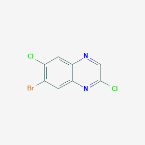 molecular formula C8H3BrCl2N2 B8025737 7-Bromo-2,6-dichloroquinoxaline 