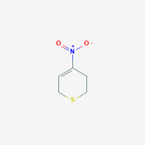 molecular formula C5H7NO2S B8025748 4-Nitro-3,6-dihydro-2H-thiopyran 