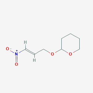 molecular formula C8H13NO4 B8025800 2-{[(2E)-3-Nitroprop-2-EN-1-YL]oxy}oxane 