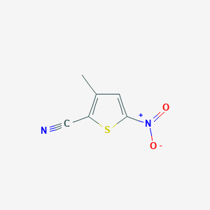 molecular formula C6H4N2O2S B8025825 3-Methyl-5-nitrothiophene-2-carbonitrile 