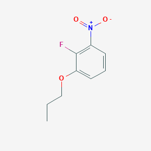 molecular formula C9H10FNO3 B8025879 2-Fluoro-1-nitro-3-propoxybenzene 