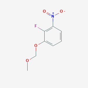 molecular formula C8H8FNO4 B8025880 2-Fluoro-1-(methoxymethoxy)-3-nitrobenzene 