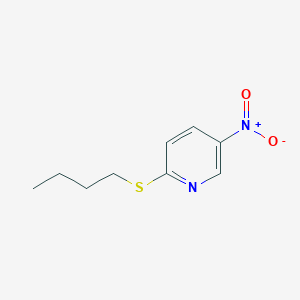 molecular formula C9H12N2O2S B8025891 2-(Butylsulfanyl)-5-nitropyridine 