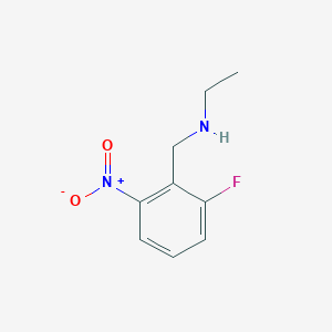 molecular formula C9H11FN2O2 B8025927 Ethyl[(2-fluoro-6-nitrophenyl)methyl]amine 
