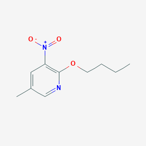 molecular formula C10H14N2O3 B8025965 2-Butoxy-5-methyl-3-nitropyridine 