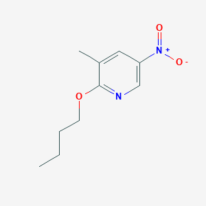 molecular formula C10H14N2O3 B8025970 2-Butoxy-3-methyl-5-nitropyridine 