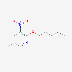 molecular formula C11H16N2O3 B8026101 5-Methyl-3-nitro-2-(pentyloxy)pyridine 
