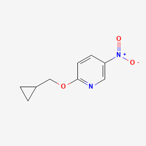 molecular formula C9H10N2O3 B8026151 2-(Cyclopropylmethoxy)-5-nitropyridine 