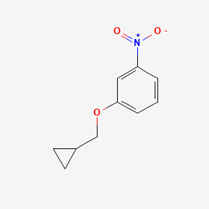 molecular formula C10H11NO3 B8026166 1-(Cyclopropylmethoxy)-3-nitro-benzene 