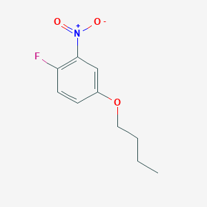 molecular formula C10H12FNO3 B8026190 4-Butoxy-1-fluoro-2-nitrobenzene 