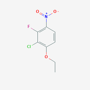 molecular formula C8H7ClFNO3 B8026194 2-Chloro-1-ethoxy-3-fluoro-4-nitrobenzene 