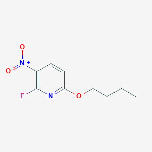 molecular formula C9H11FN2O3 B8026208 6-Butoxy-2-fluoro-3-nitropyridine 