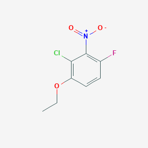 molecular formula C8H7ClFNO3 B8026211 2-Chloro-1-ethoxy-4-fluoro-3-nitrobenzene 