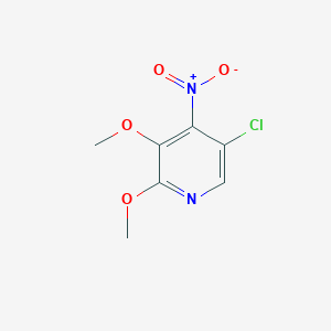 molecular formula C7H7ClN2O4 B8026223 5-Chloro-2,3-dimethoxy-4-nitropyridine 